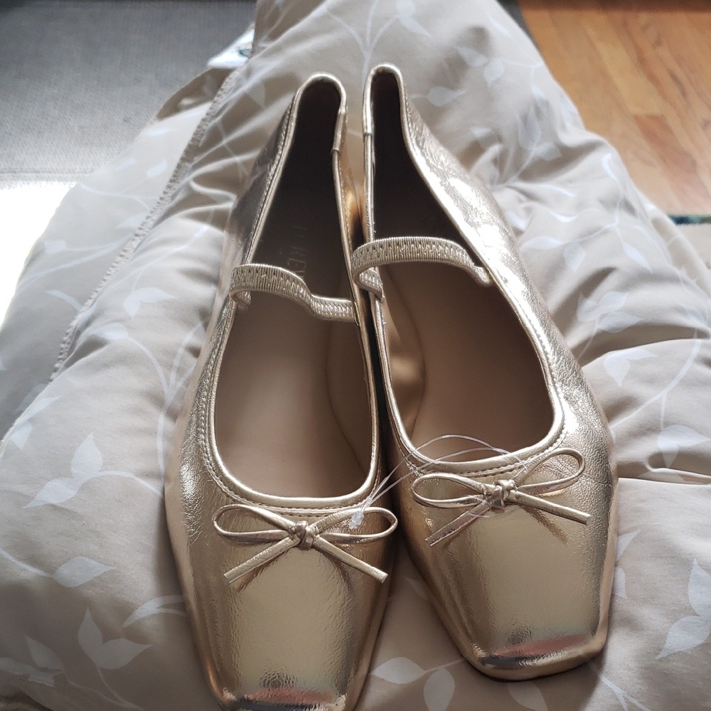 JCrew Elegant Gold Women's Ballet Flats 11M